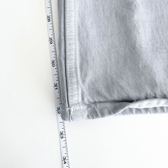 Zara Women's High Rise Straight Leg Boyfriend Denim Jeans Gray Size 6 - Picture 6 of 9